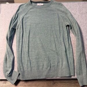 Old Navy Men's Heathered Green Crewneck Sweater